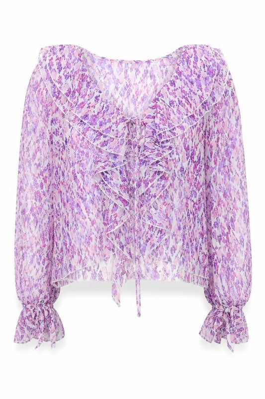 Womens UK Size 8 Quiz Multicoloured Basic Blouse