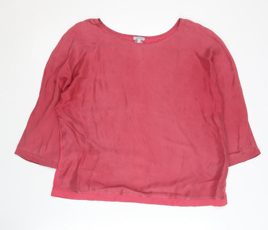 Jigsaw Women's Pink Round Neck Jumper L