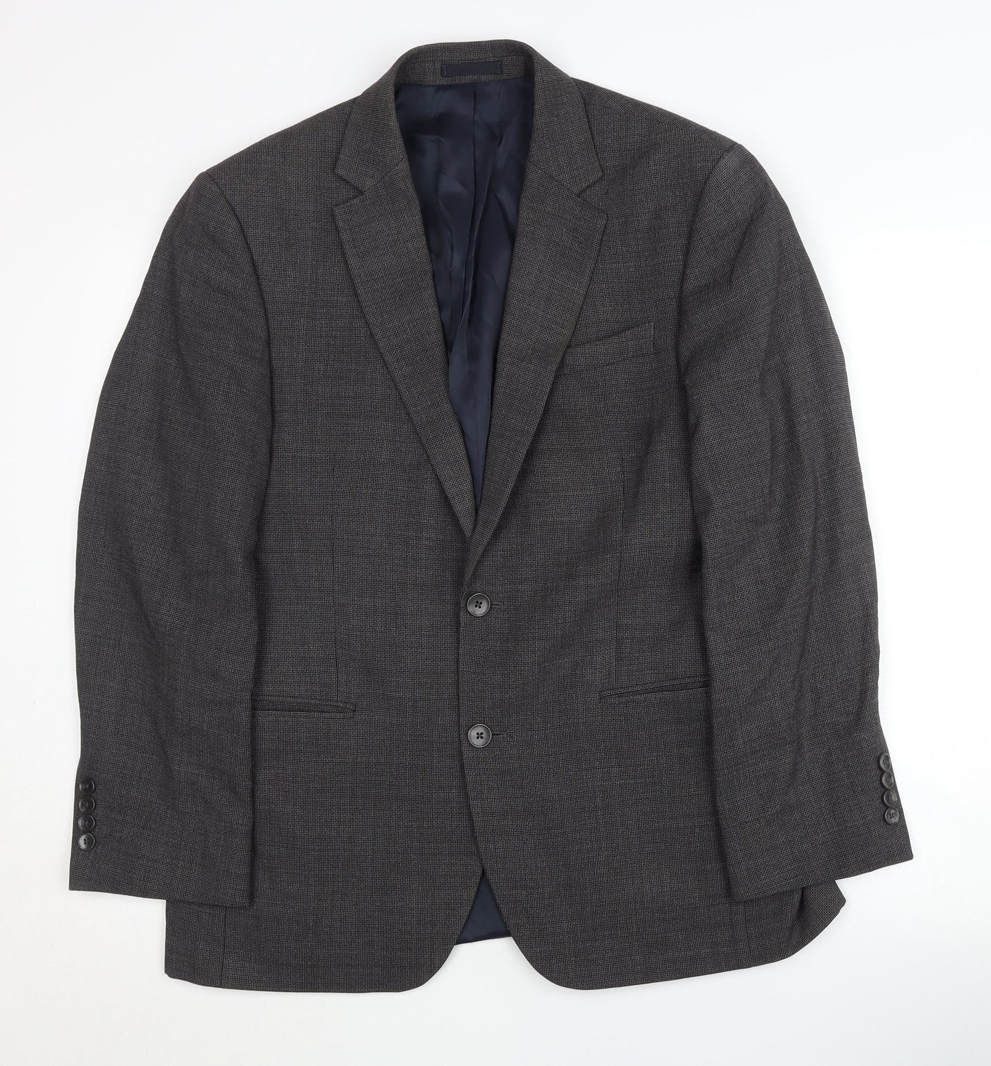 John Lewis & Partners Grey Men's Blazer 38S - Formal Style