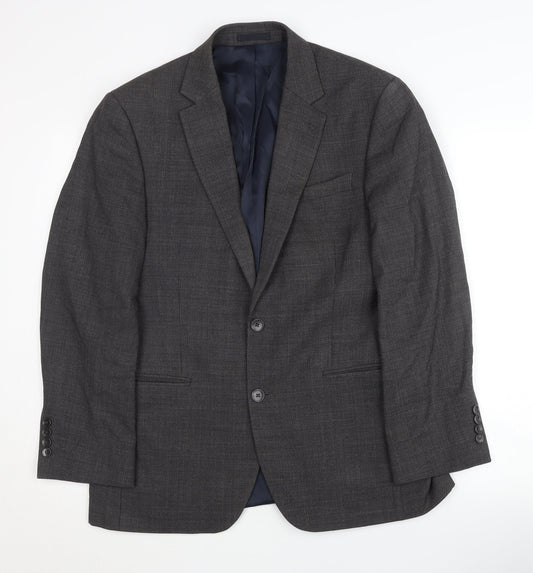 John Lewis & Partners Grey Men's Blazer 38S - Formal Style