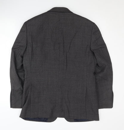 John Lewis & Partners Grey Men's Blazer 38S - Formal Style