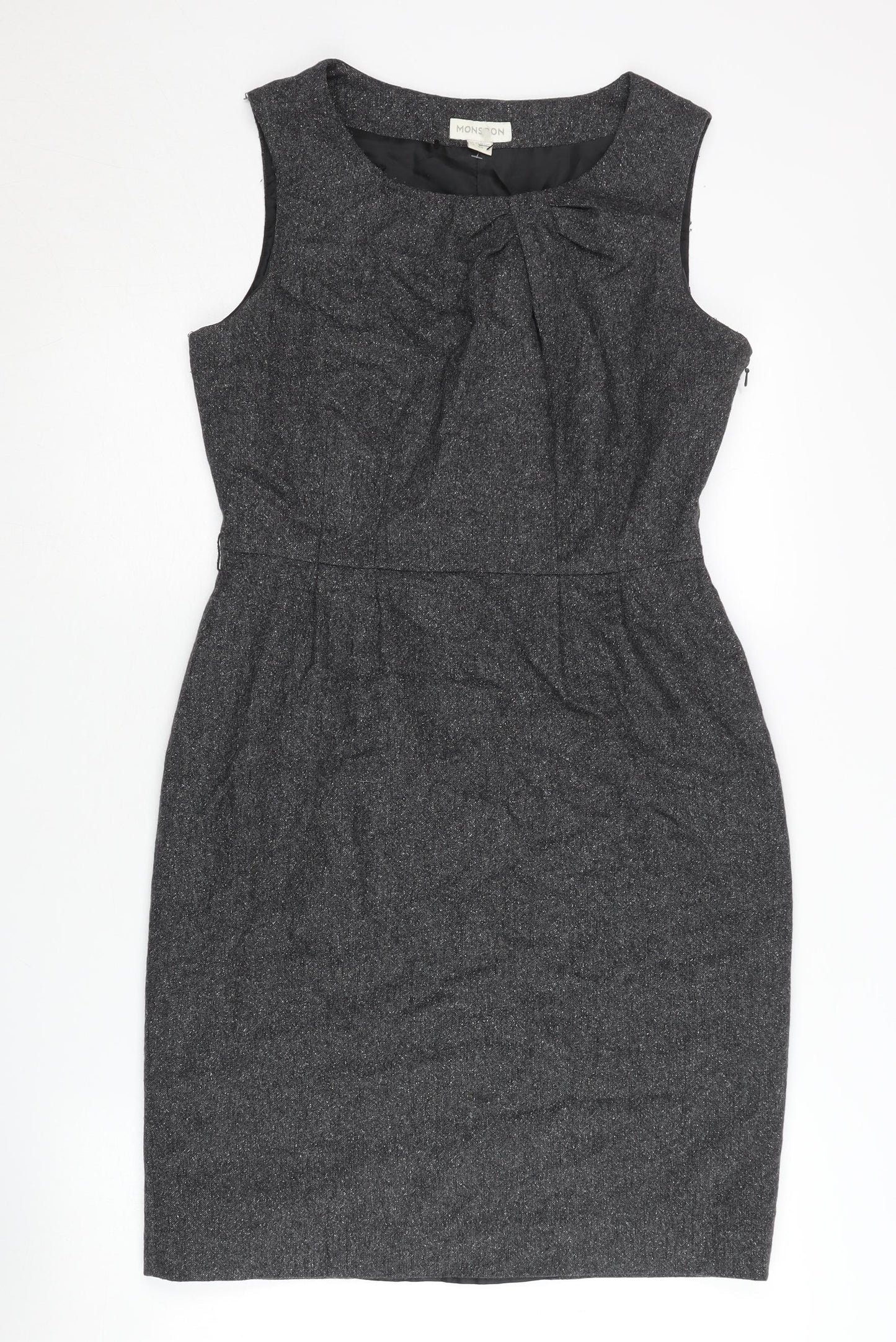 Monsoon Women’s Grey Sheath Dress, Size 12