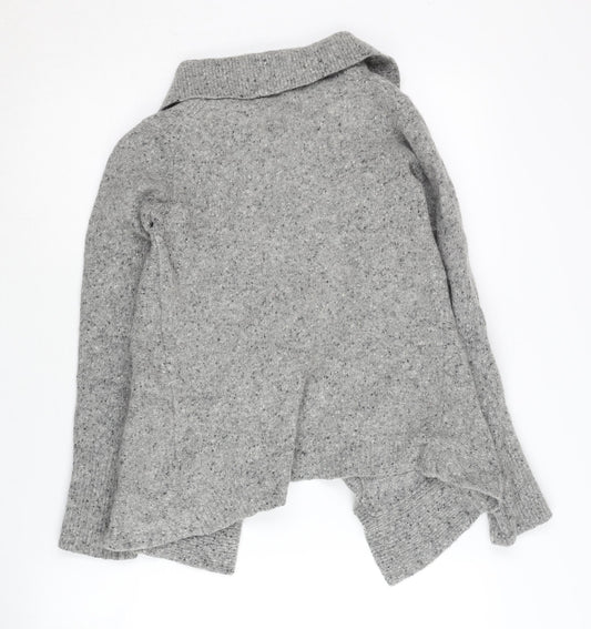 Lands' End Women's Grey Cardigan Knit Size 12