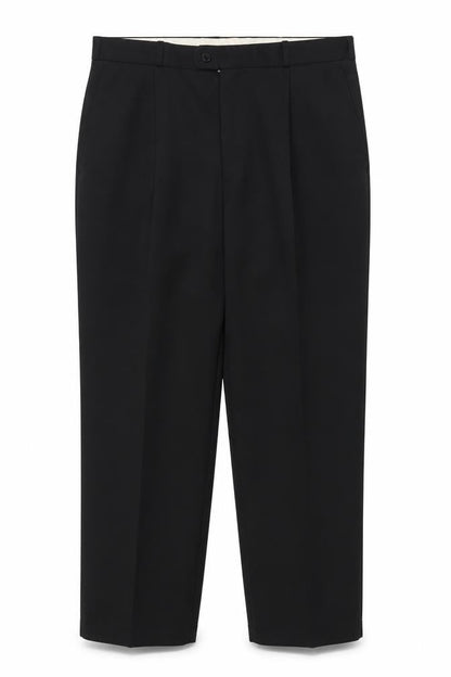 Canda Men's Black Pleated Trousers - Size 39 Regular