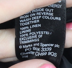 Marks and Spencer Women's Black Pencil Skirt - UK 12