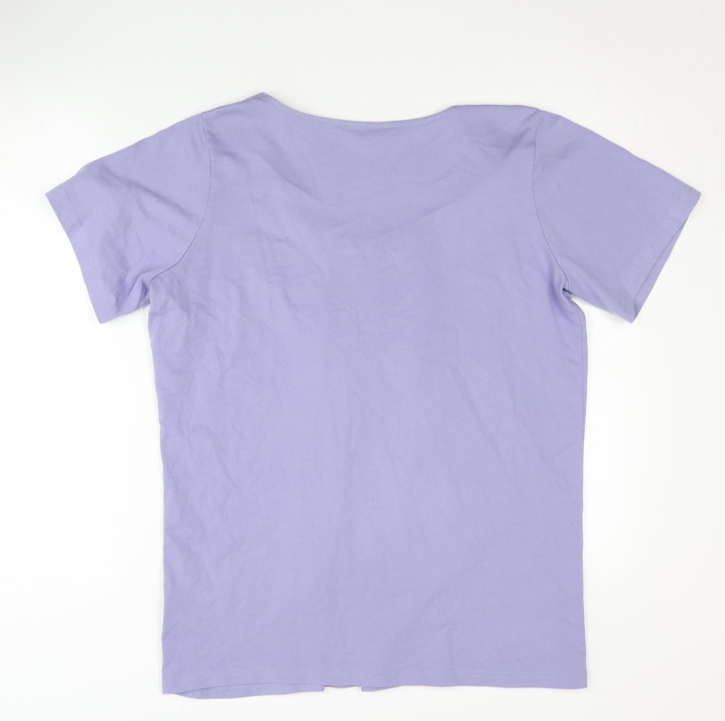 Womens UK Size 18 Wardrobe Purple Basic T-Shirt