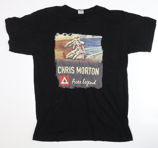 B&C Collection Men's Black 2XL Graphic T-Shirt