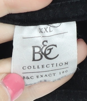 B&C Collection Men's Black 2XL Graphic T-Shirt