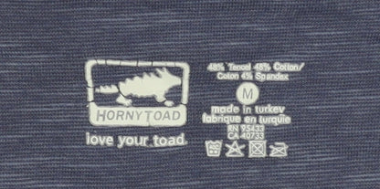 Horny Toad Women's Blue V-Neck T-Shirt M