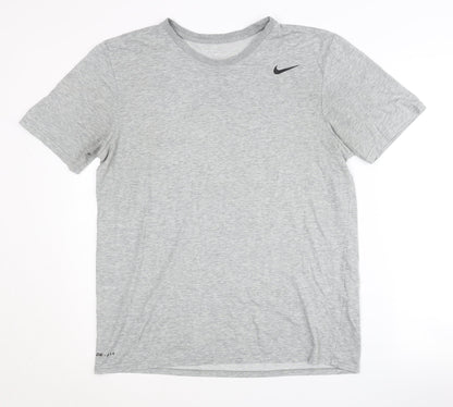 Nike Men's Grey Short Sleeve Regular Fit T-Shirt