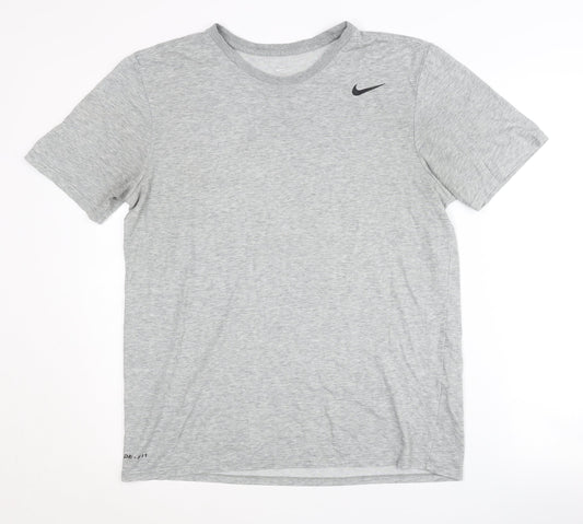 Nike Men's Grey Short Sleeve Regular Fit T-Shirt