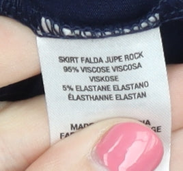 Dorothy Perkins Women's Blue Pencil Skirt Size 10