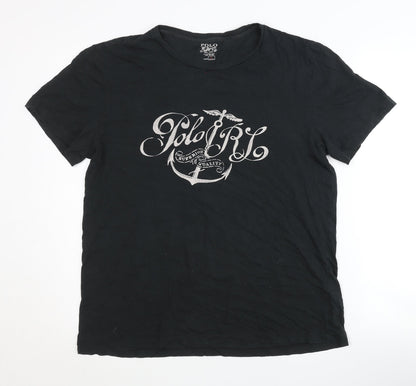 Polo Ralph Lauren Men's Black Graphic T-Shirt L