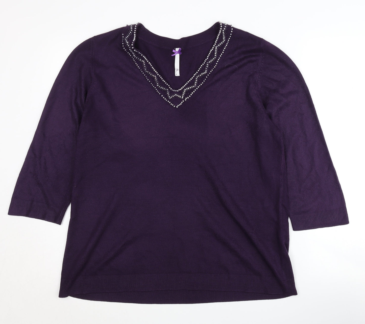 Womens UK Size 18 BHS Purple Pullover Jumper