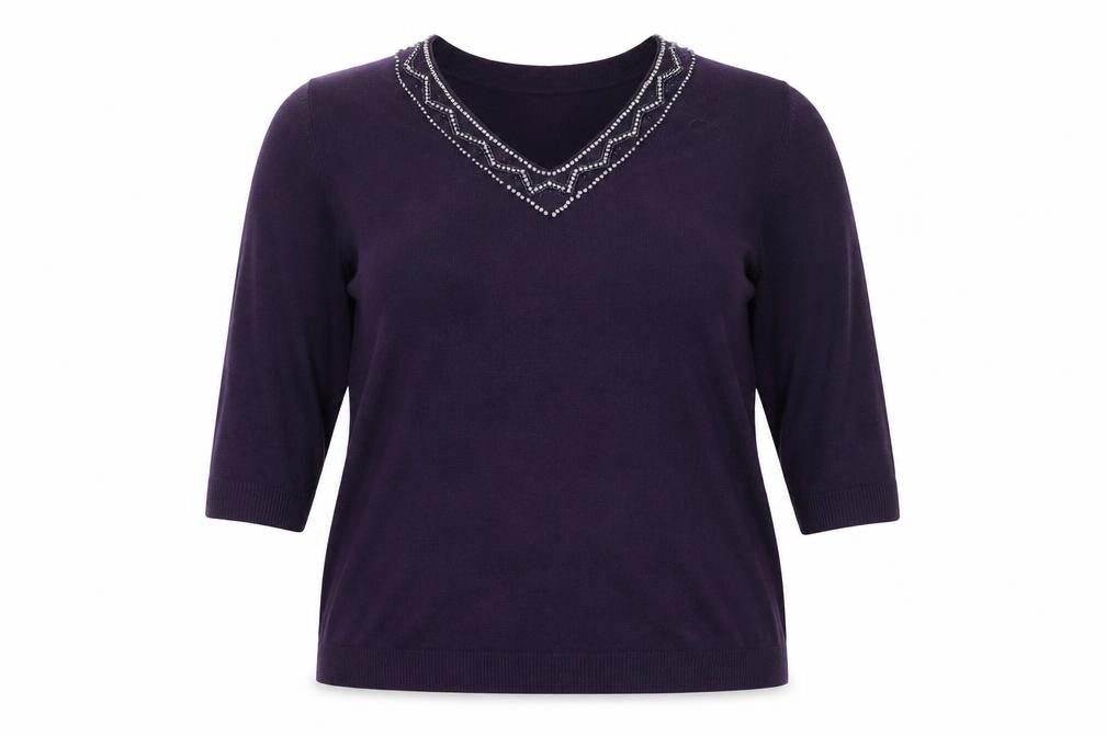 Womens UK Size 18 BHS Purple Pullover Jumper