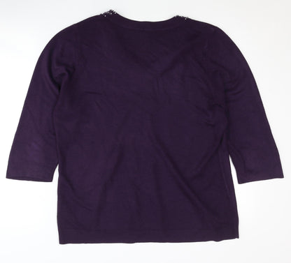 Womens UK Size 18 BHS Purple Pullover Jumper