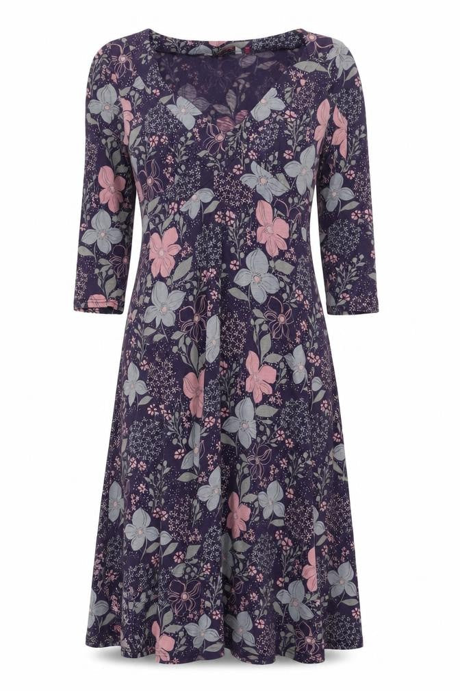 White Stuff Women's Floral V-Neck Dress, Size 8