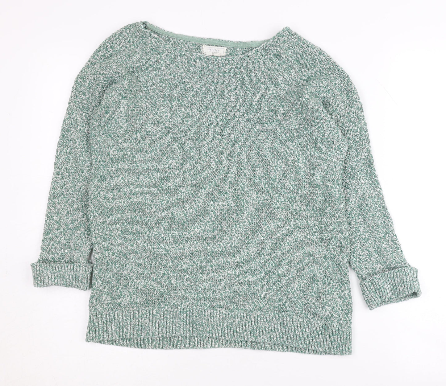 Womens UK Size 10 FatFace Green Pullover Jumper