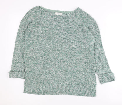 Womens UK Size 10 FatFace Green Pullover Jumper