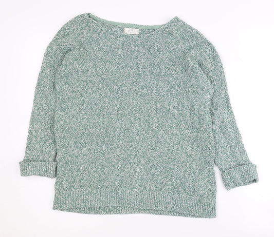 Womens UK Size 10 FatFace Green Pullover Jumper