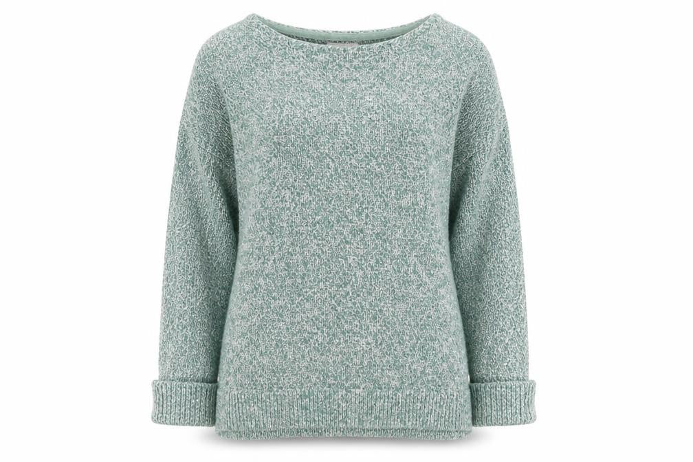 Womens UK Size 10 FatFace Green Pullover Jumper