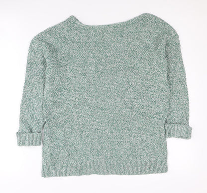 Womens UK Size 10 FatFace Green Pullover Jumper