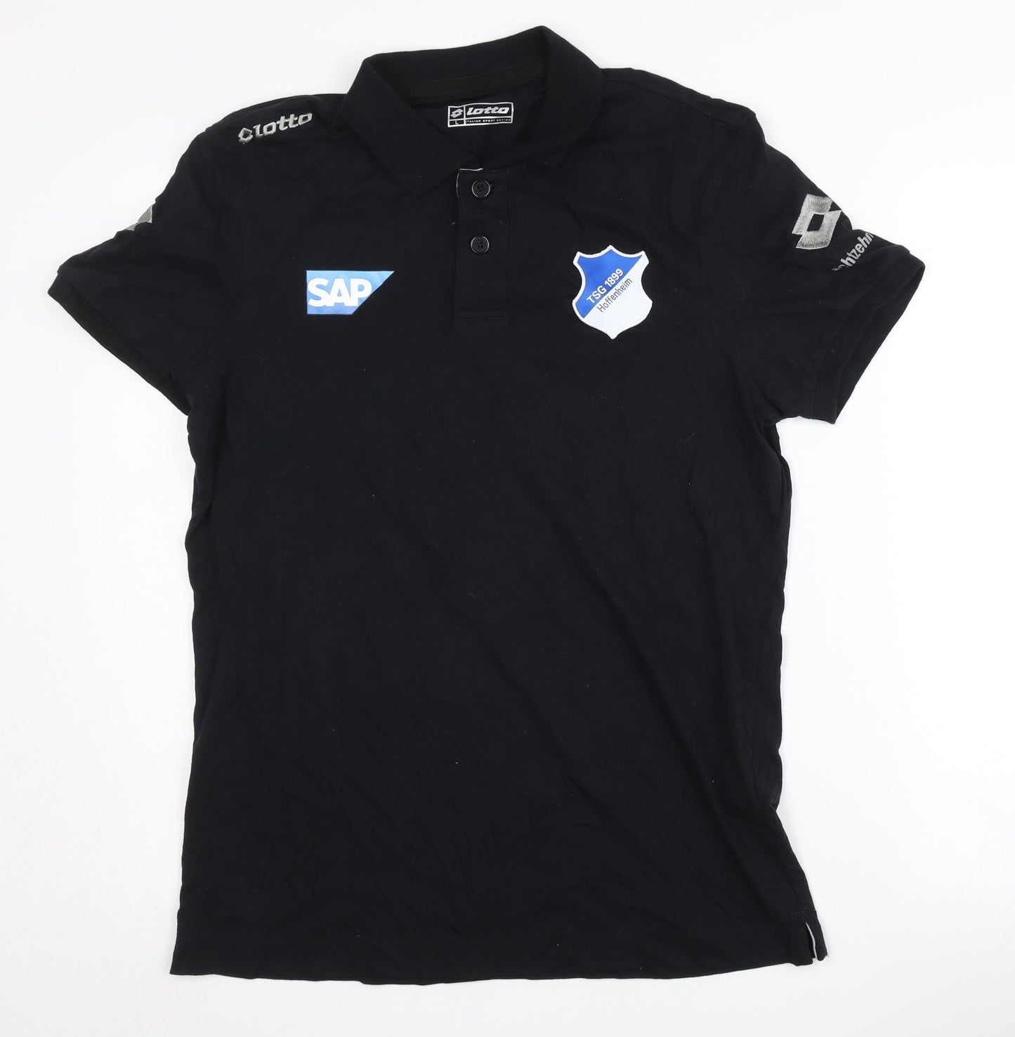 Lotto Men's Black L Short Sleeve Polo Shirt