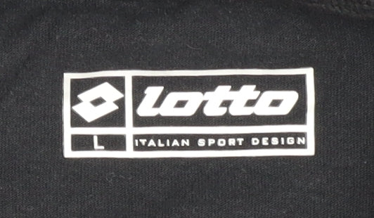 Lotto Men's Black L Short Sleeve Polo Shirt