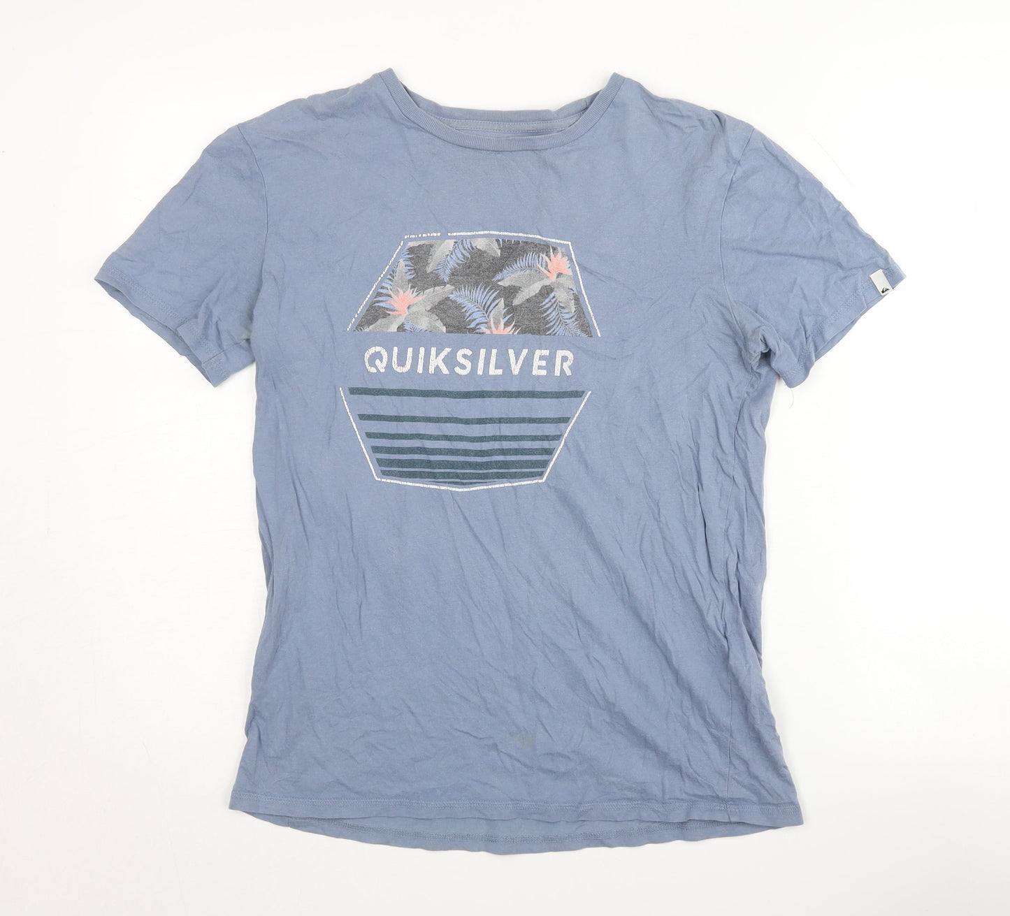 Quiksilver Men's XS Blue Graphic T-Shirt