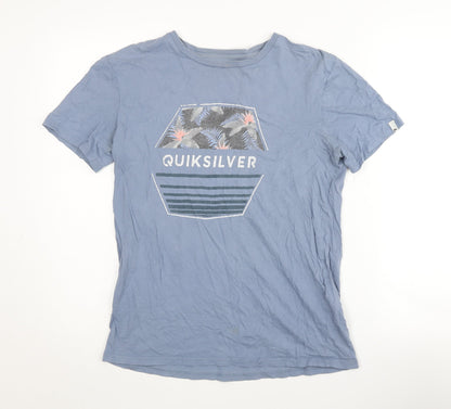 Quiksilver Men's XS Blue Graphic T-Shirt