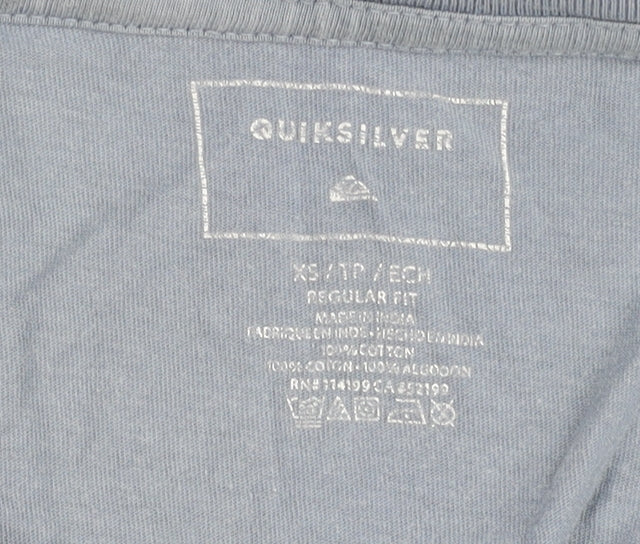 Quiksilver Men's XS Blue Graphic T-Shirt