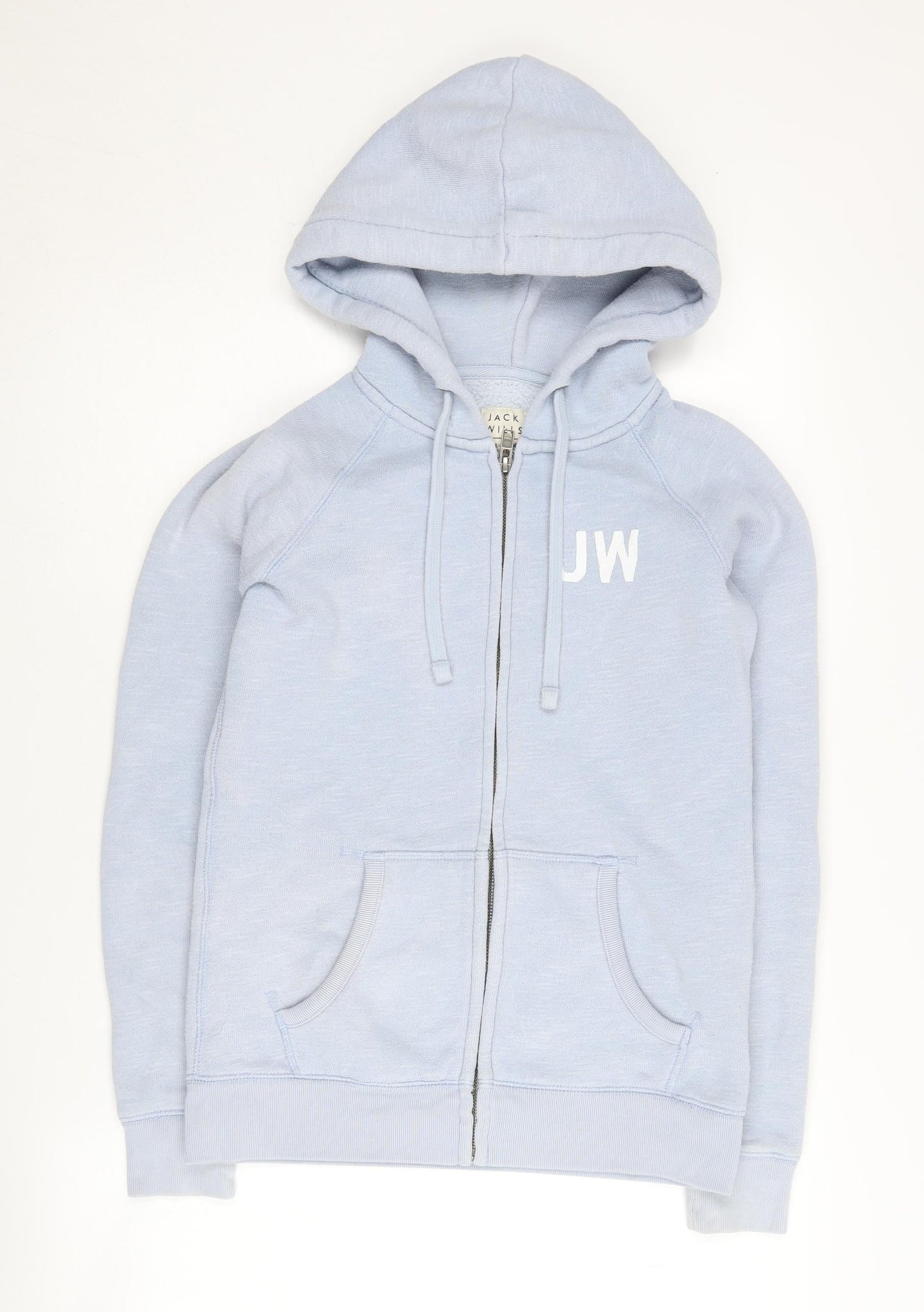 Womens UK Size 8 Jack Wills Blue Full Zip Hoodie