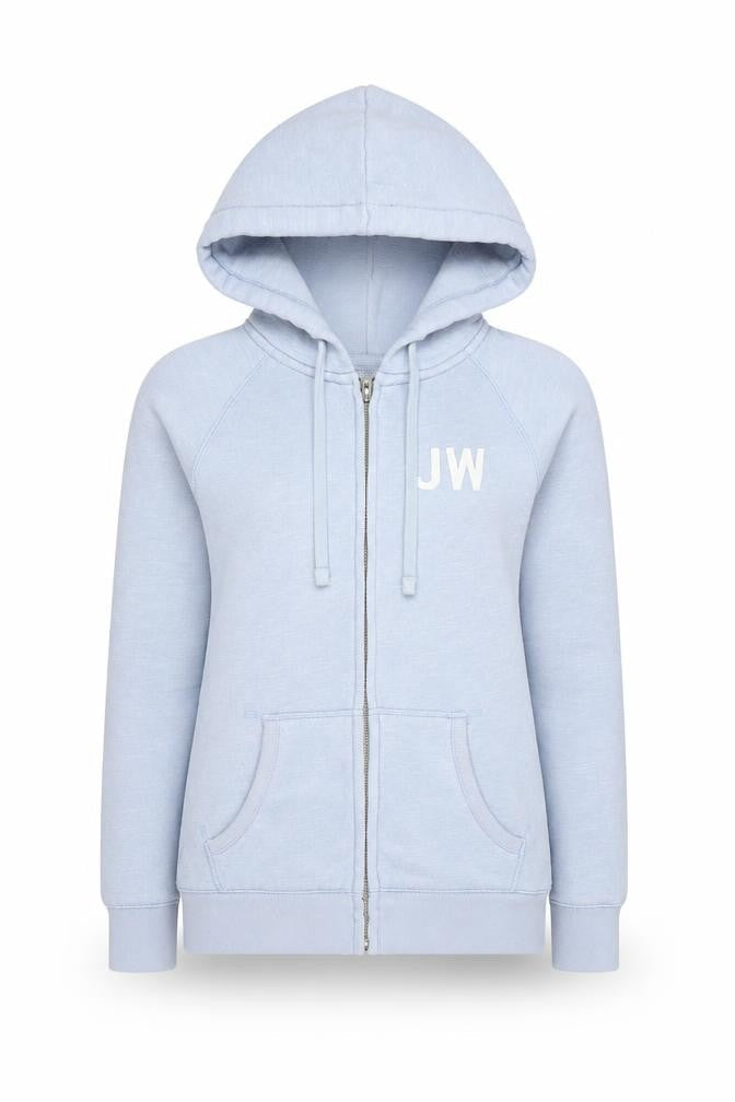 Womens UK Size 8 Jack Wills Blue Full Zip Hoodie