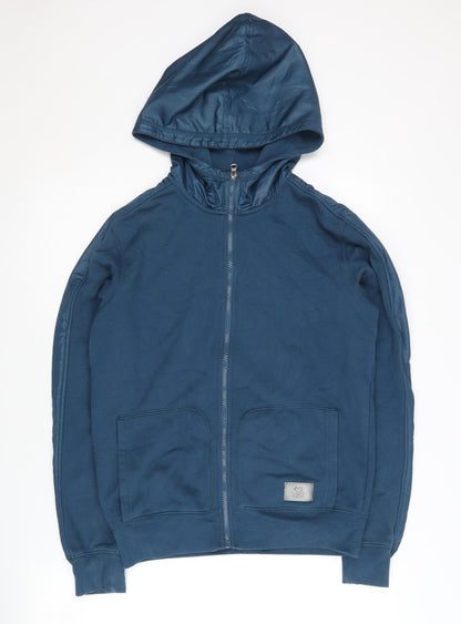 Benetton Boys Blue Full Zip Hoodie 3XL, Cotton Blend