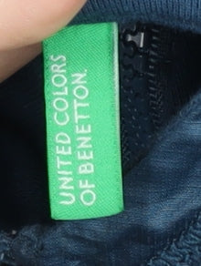 Benetton Boys Blue Full Zip Hoodie 3XL, Cotton Blend