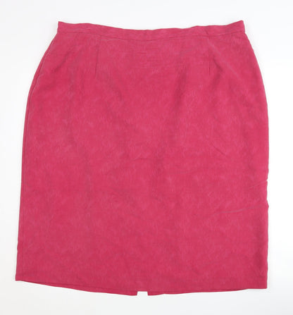 Debenhams Women's Red Size 22 Pencil Skirt