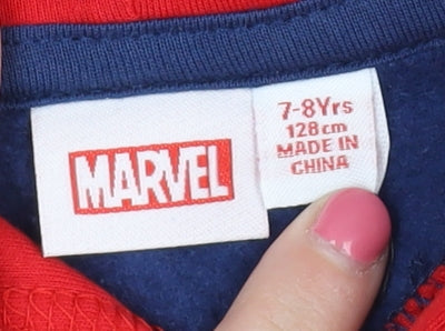 Marvel Boys Spider-Man Hoodie Multicoloured 7-8Y Pullover