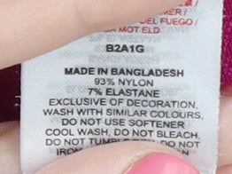 Gymshark Women's Pink Long Sleeve Cropped Top - Size S