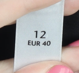 BHS Women's Black Jeans Size 12, Cotton Blend, Excellent