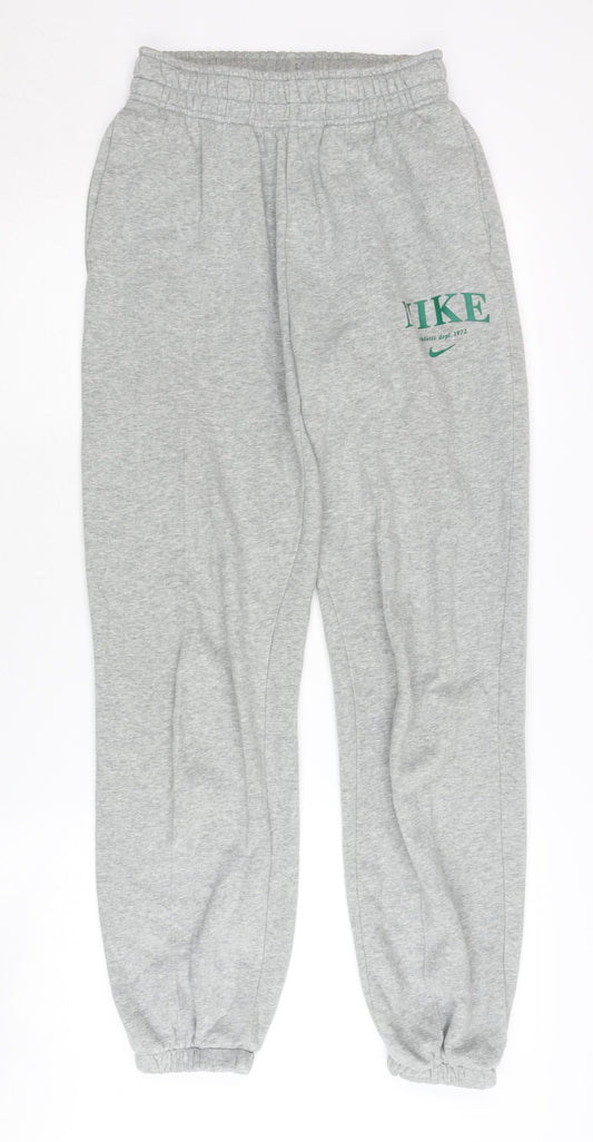 Nike Men's Grey Jogger Trousers XS Cotton Blend