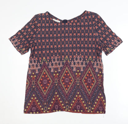 Womens UK Size 10 Monsoon Multicoloured Basic Blouse