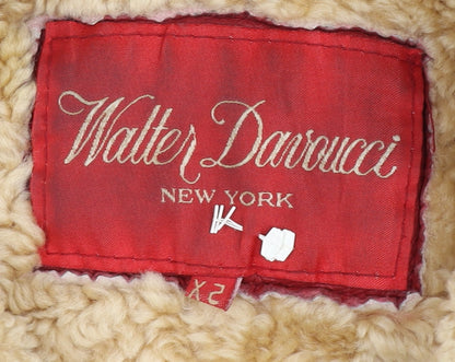 Walter Darrucci Women's Red Biker Jacket 2XS