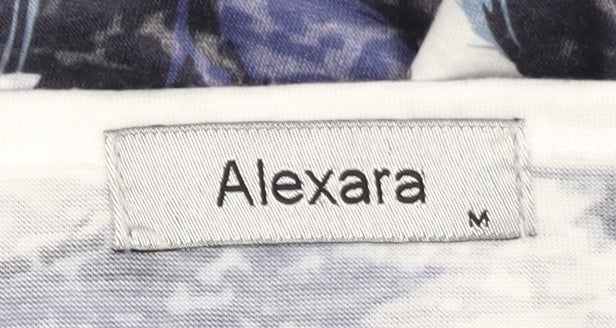 Womens UK Size M Alexara Blue Basic T-Shirt