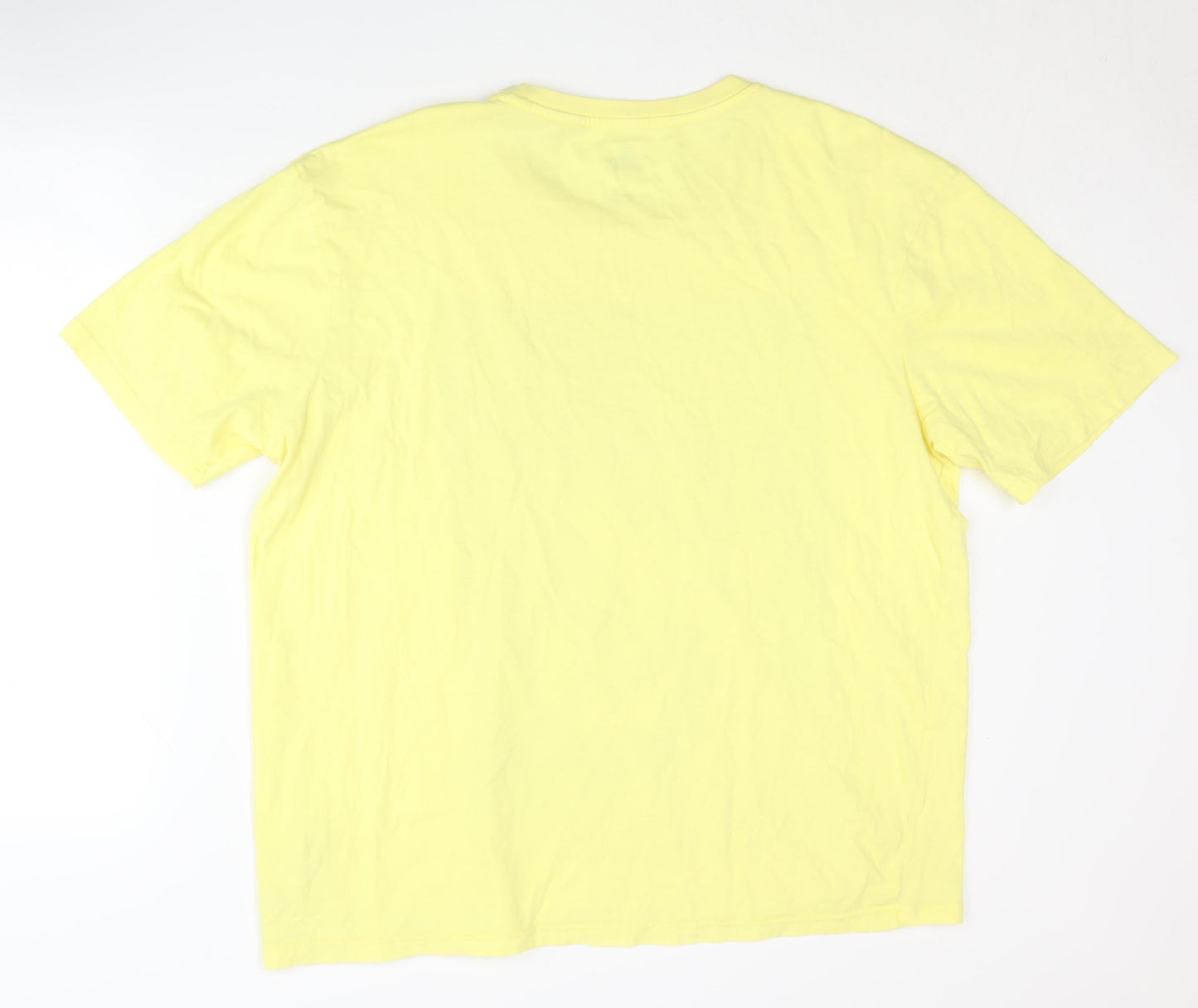 Unisex Adults UK Size XL Disney Yellow Basic T-Shirt