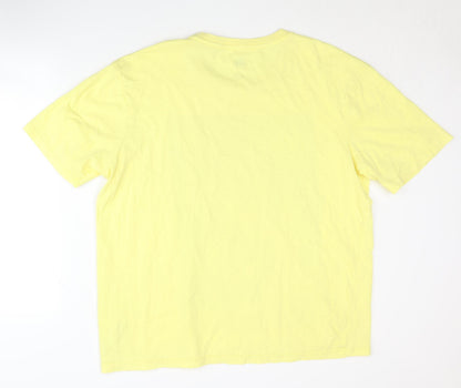 Unisex Adults UK Size XL Disney Yellow Basic T-Shirt