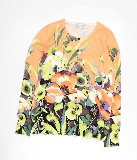 Edina Ronay Women's Multicoloured Cardigan - Size 16