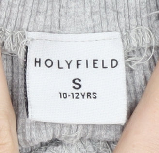 Holyfield Girls Grey Jogger Trousers 10-12 Years Casual Wear