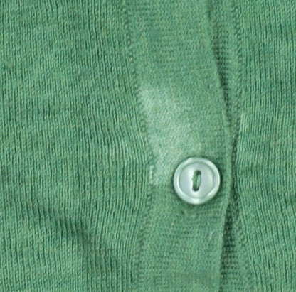 Womens UK Size 10 John Lewis & Partners Green Cardigan Jumper
