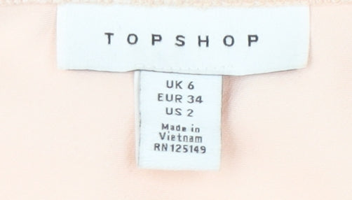 Womens UK Size 6 Topshop Straight & Pencil  Skirt