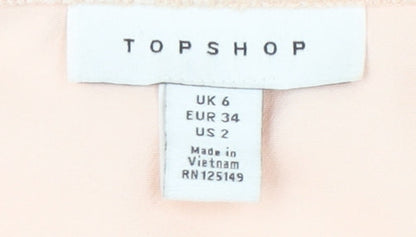Womens UK Size 6 Topshop Straight & Pencil  Skirt